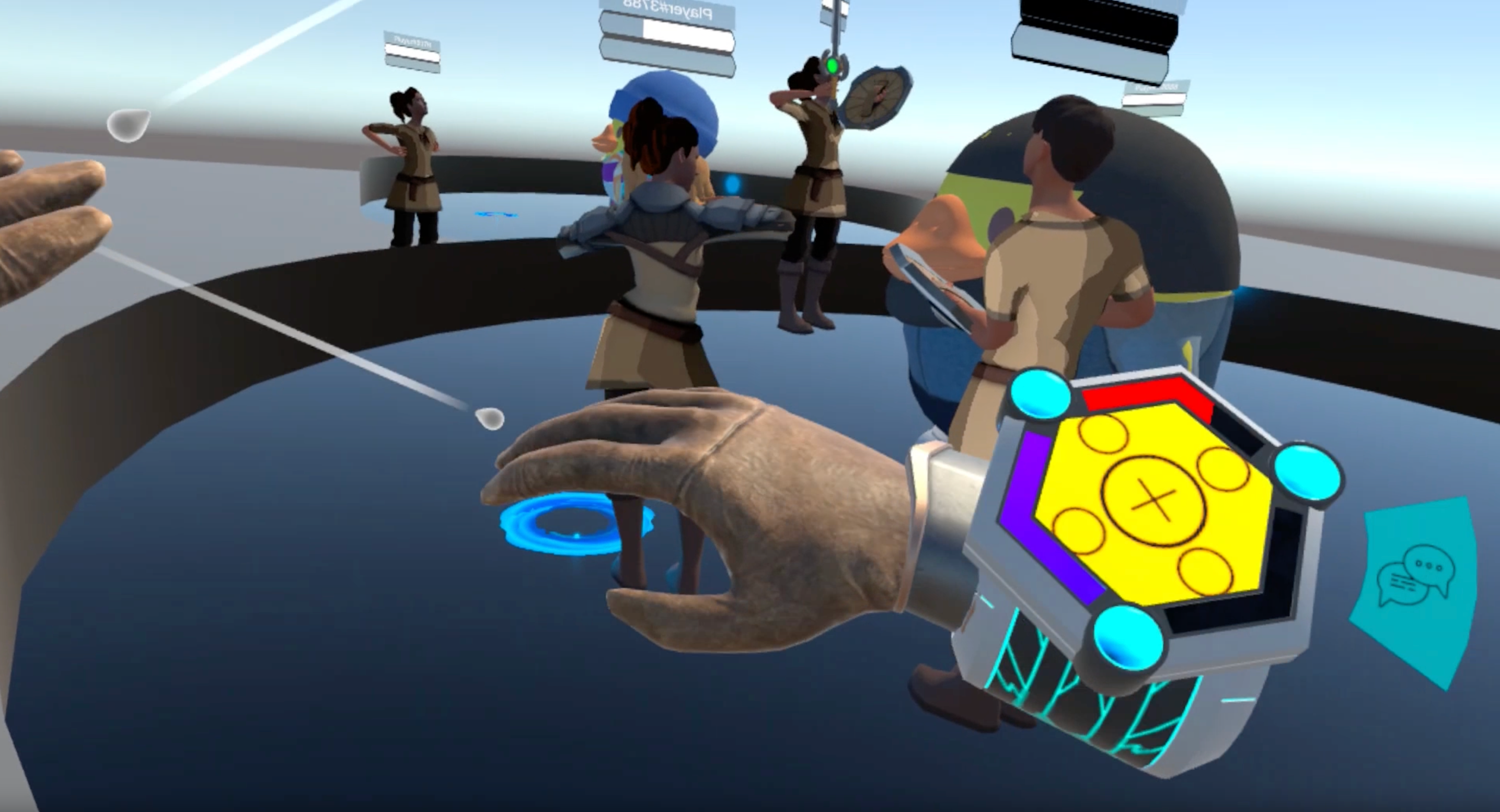 An early test of the Multitool. This image does not present the final design of the Multitool.